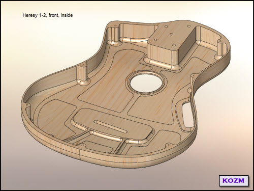 CAD view of inside front