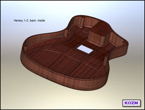 CAD view of inside back